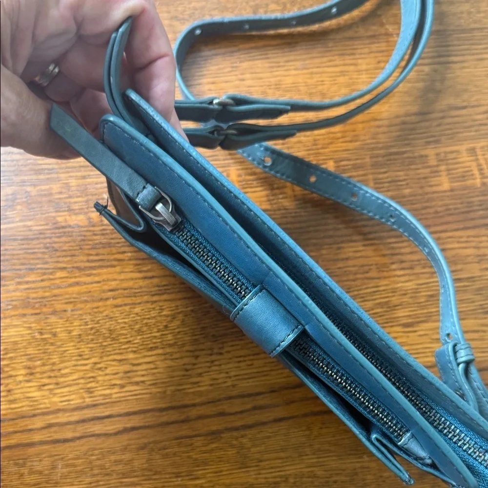 FREE PEOPLE Teal Leather Belt Bag - Picture 3 of 5